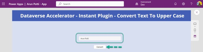 Text and click on convert